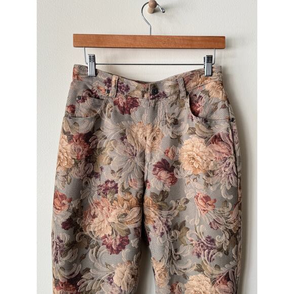 Vintage Liz Claiborne Pastel Tapestry Jeans - Picture 1 of 4
